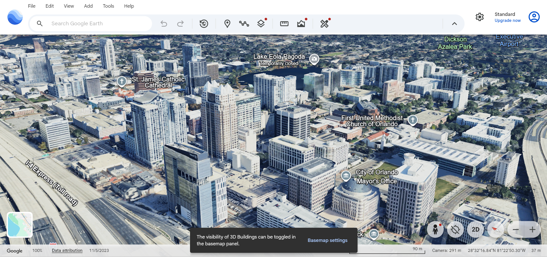 Google Earth Exploration Features