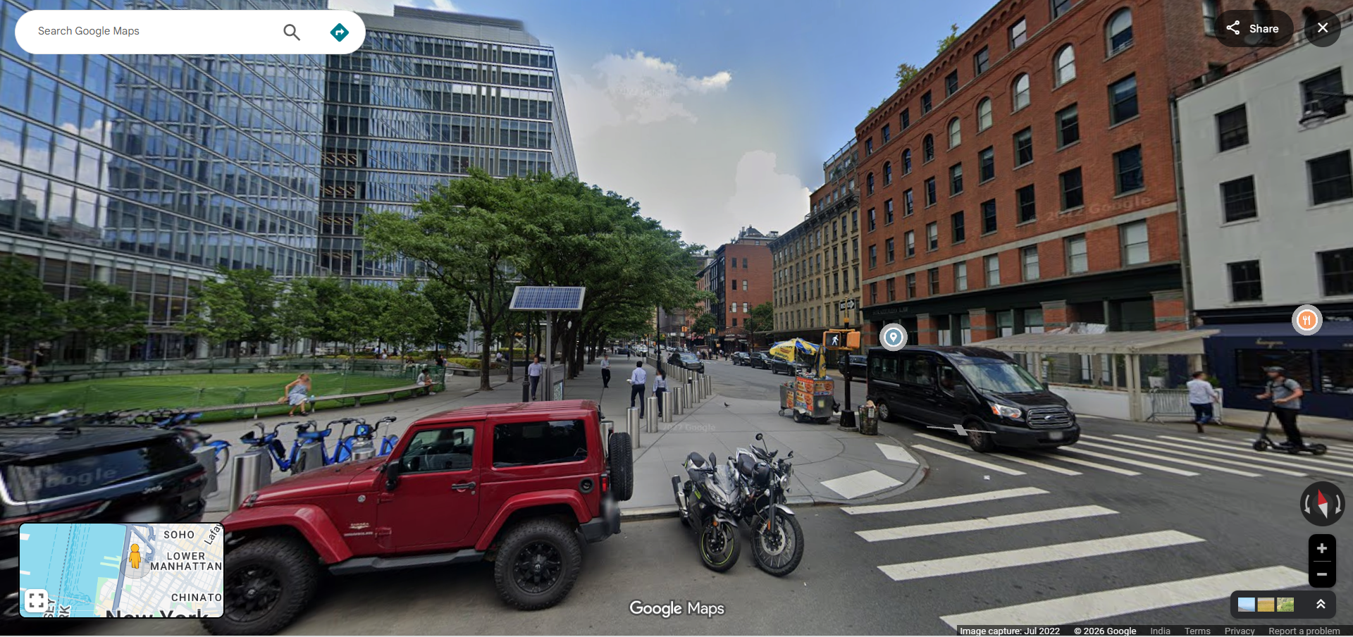 Exploring Streets with Google Street View